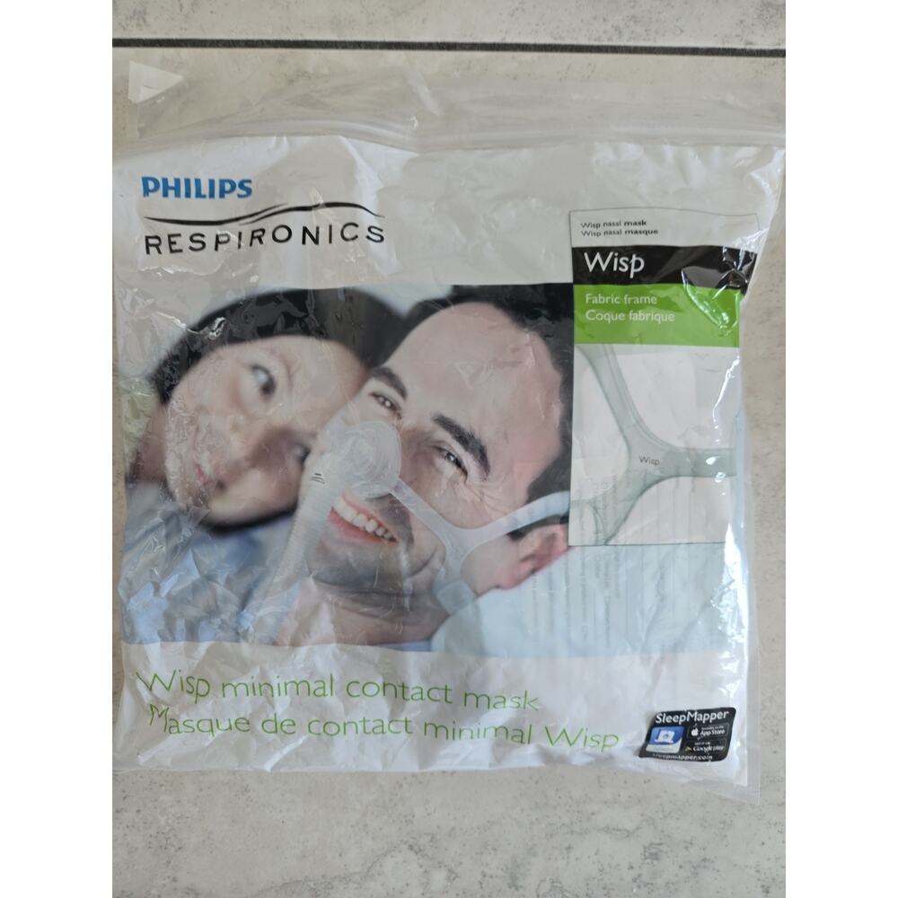 NEW! Philips Respironics Wisp Minimal Contact Nasal Mask (1094051)